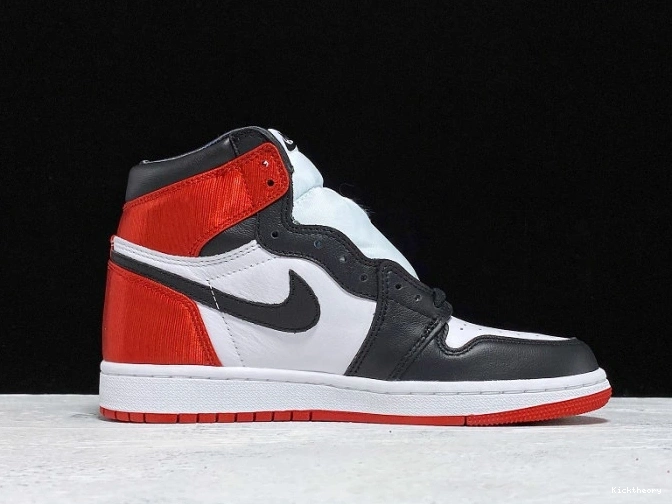 Kicktheory High Jordan Satin Black 1 Retro Air CD0461-016 Toe 0812